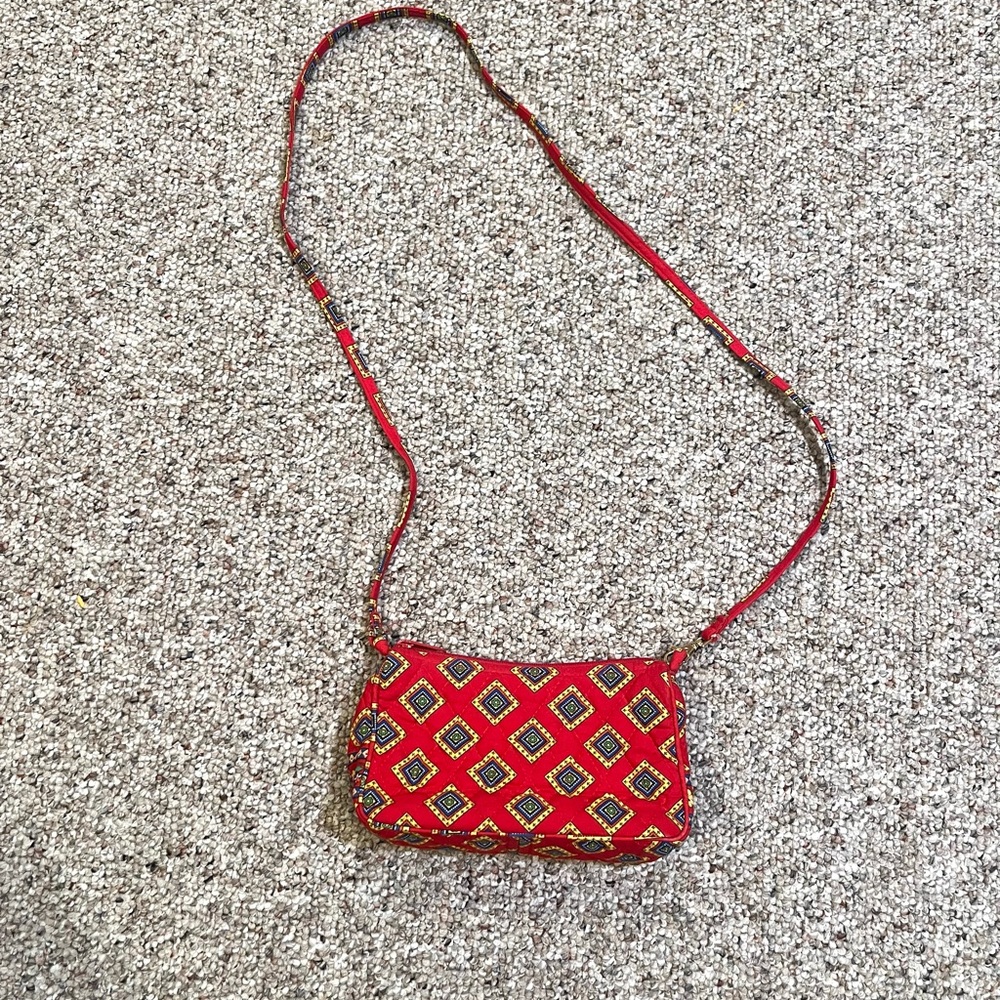 Vera Bradley Red Geometric Crossbody Bag